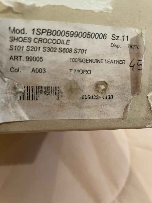 Chaussures Brioni crocodile marron - taille 11 / 45