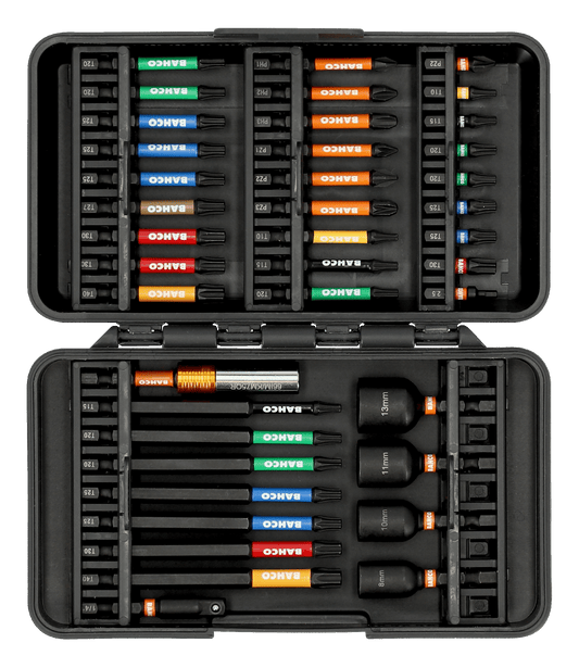 Jeu d'embouts à choc à torsion 1/4" pour vis Phillips, Pozidriv, TORX® et 6 pans - 40 pcs