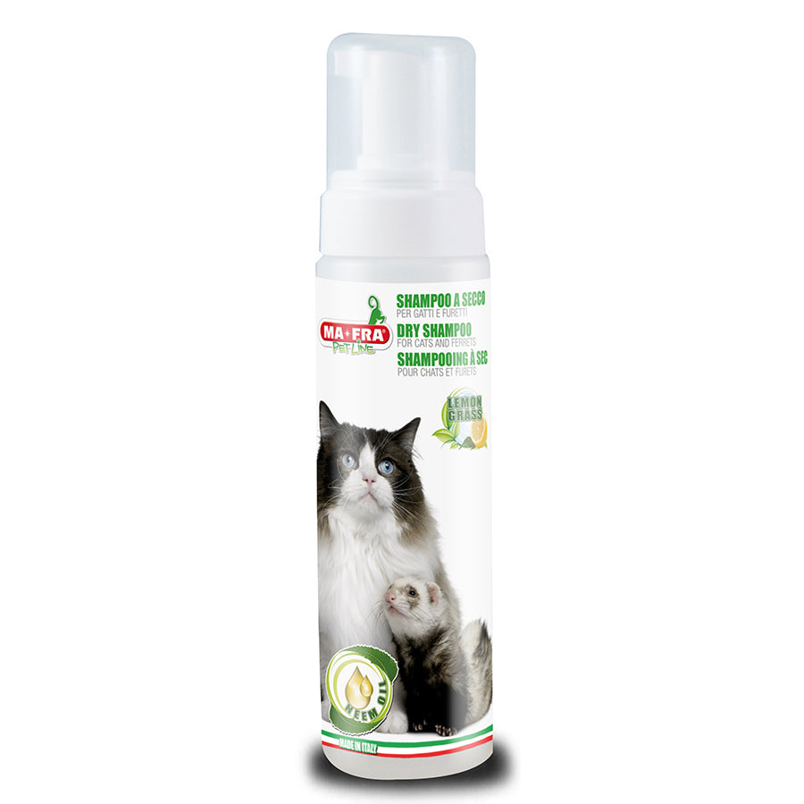 SHAMPOOING À SEC POUR CHATS ET FURETS